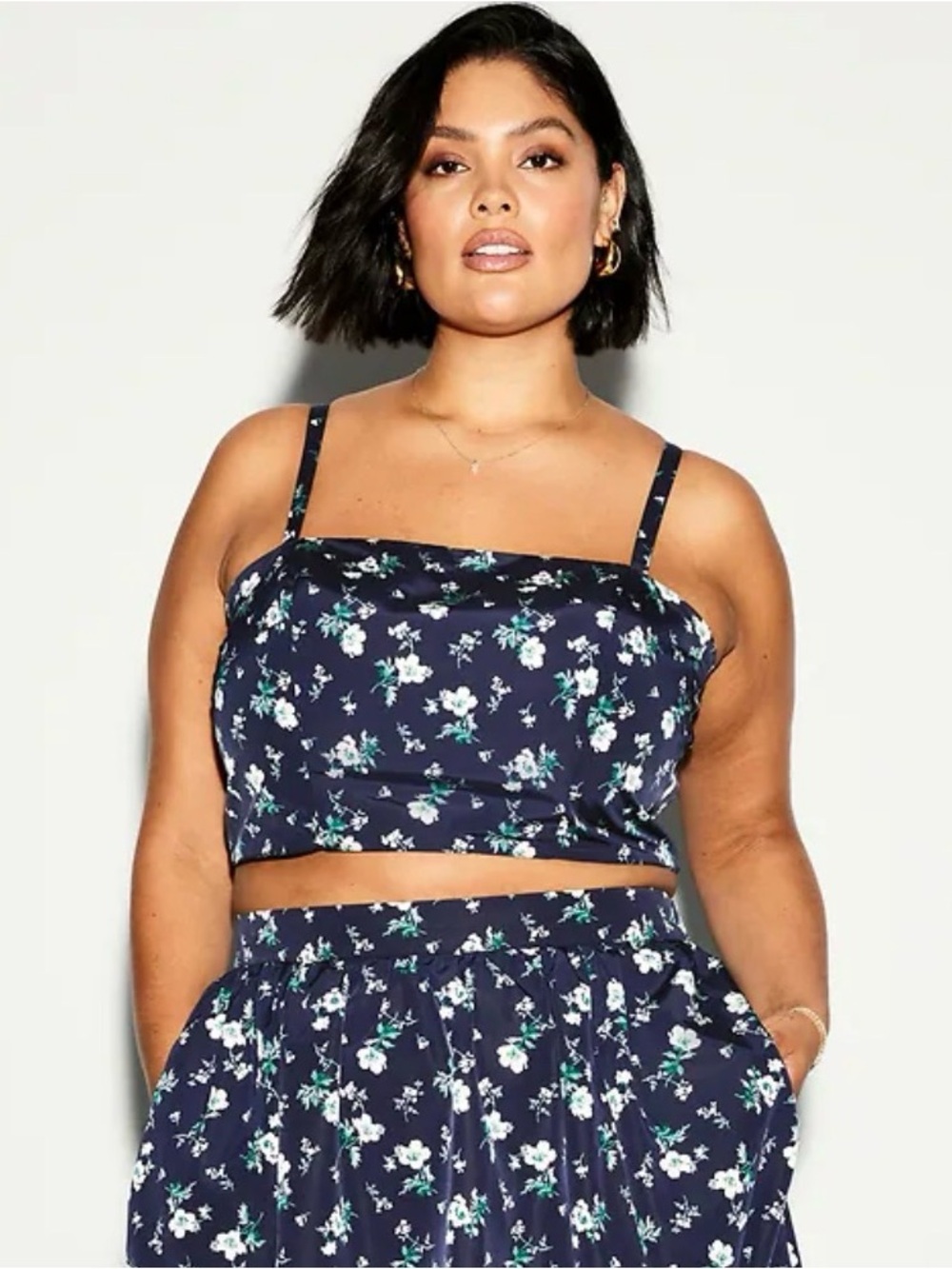 The Occasion by Old Navy Taffeta Cropped Top